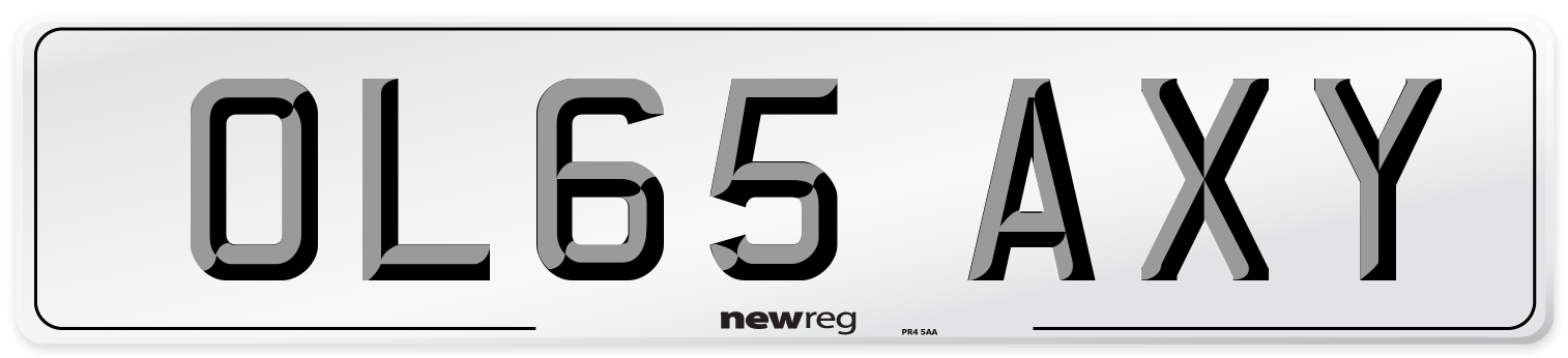 OL65 AXY Number Plate from New Reg